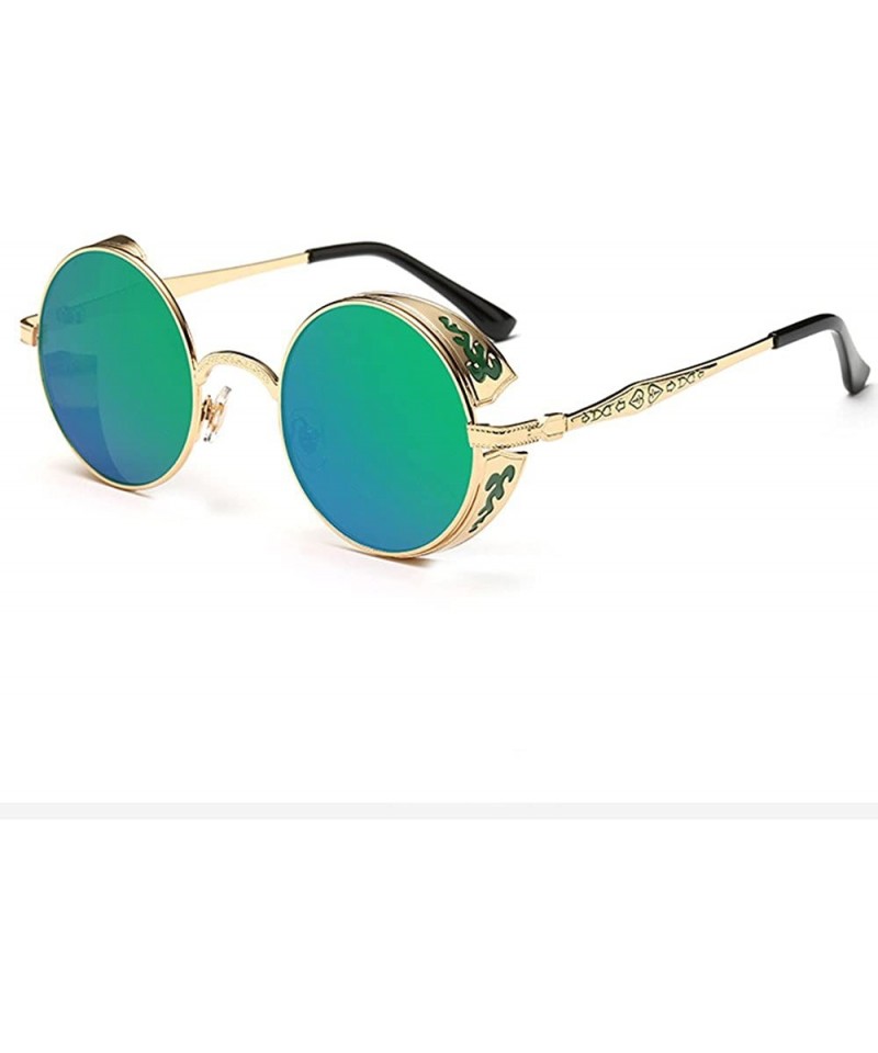 Trendy Round Sunglasses for Men Women - Unisex Vintage Sunglasses Outdoor  Retro Sunglasses Beach Circle Glasses - CU195OYWOHO