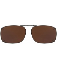 Shield SOLAR SHIELD Clip-on Polarized Sunglasses Size 52 Rec 1 Brown Full Frame NEW - CJ129NRQK15 $9.04