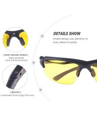 Sport Night Vision Glasses for Driving HD Night Driving Glasses Anti-Glare Polarized for Women Men - CX18AOT5SZW $14.02