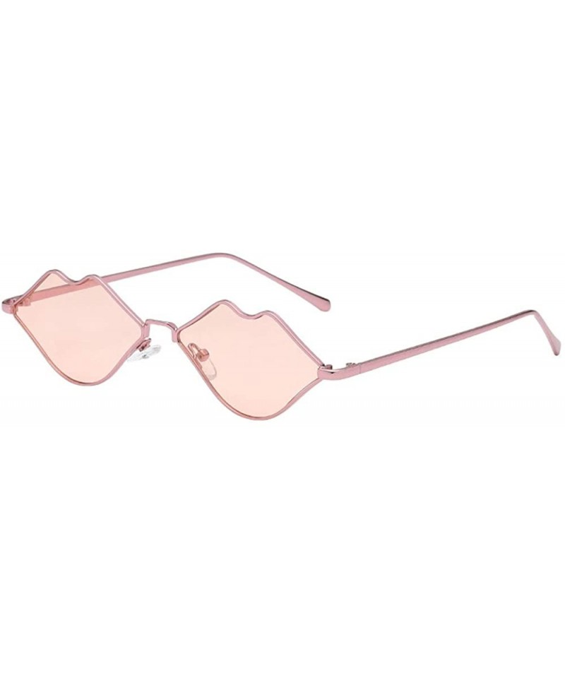 Sport Fashion Party Sunglasses Funky Kissing Lip Style Vintage Love Shaped Lightweight Glasses - Multicolora - C118QCYDLOZ $1...
