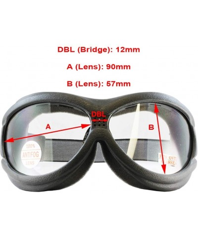 Goggle Eyewear Men's Big Ben Goggles with Anti-Fog Lenses and Pouch - Clear - CC11CYY0RQT $12.63