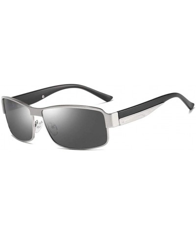 Rectangular Men's Polarized Sunglasses- Rectangular Full Frame Driving C5 - C5 - C9195ZSHH7M $66.59