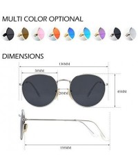Aviator Retro John Lennon Sunglasses for Men Women Polarized Hippie Round Circle Sunglasses MFF7 - A Gold Red - CW17YIQ33CG $...