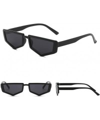 Rectangular Sunglasses Irregular Glasses Eyewear - A - C618U98OHHD $20.22