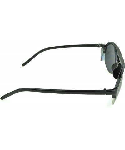 Oversized Trendy Classic Aviator Sunglasses Men/Women Sunglasses 100% UV Protection - Black-ii - CN129IJX8BD $18.09