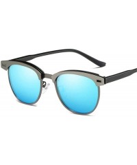 Aviator Men Sunglasses Polarized UV400 Sun Glasses Driving Metal Black No Box - Gun - CR18XDWWKRC $11.78