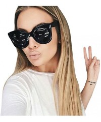 Cat Eye Women's Fashion Vintage Cateye Frame Shades Acetate Frame UV Sun1133a - CZ18RR2LEIH $11.32