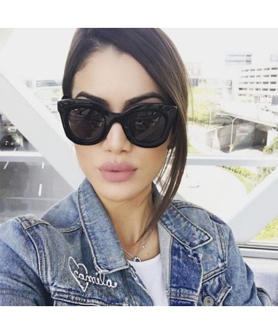 Cat Eye Women's Fashion Vintage Cateye Frame Shades Acetate Frame UV Sun1133a - CZ18RR2LEIH $11.32