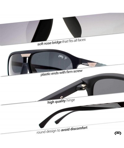 Round p686 Polarized Aviator Design- Flexible TR-90 Material for Women and Men- 100% UV Protection - Blackmatte-black - CU192...