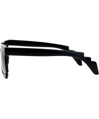 Rectangular Gamer Nerd 8 Bit Pixelated Horn Rim Rectangular Glasses - Dark Lens Black - CP119QO9QXZ $11.44