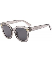 Goggle Women Man Vintage Bees Sunglasses Retro Big Frame Classical Eyewear - F - CV18Q4Y05DM $10.20