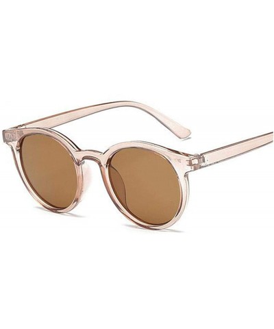 Rimless New Retro Mirror Sunglasses Women Brand Designer Luxury Vintage Cat Eye Sun Glasses Ladies Female UV400 - Brown - CV1...