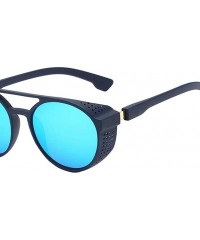 Goggle Steampunk Men Ladies UV400 Protection Sunglasses Eyewear Shades Goggles Bike - Blue - C2195H3XS4C $13.12