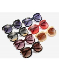 Oversized Luxury oversized sunglasses women vintage brand cat half frame sun glasses men female lady shades new UV400 - C818T...