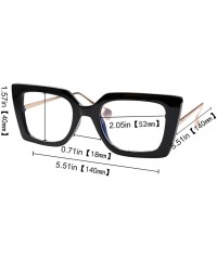 Butterfly Anti-Blue Block Light Pearl Inlay Arm Cat Eye Reading Glasses - Anti Blue - 2 Pairs-black + Leopard - CR1928K8XGC $...