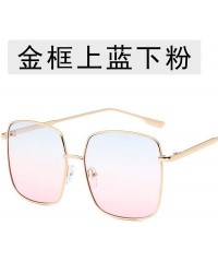 Semi-rimless New Retro Classic Vintage Square Oversize Sunglasses Men Sun Glasses Women Metal Frame Lens Eyewear UV400 - 1 - ...