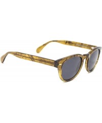 Aviator Marble Keyhole Frame Polarized Sunglasses for Women Men - B - CA182DE9QCM $25.78