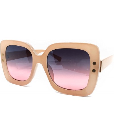 Oversized SA212 Premium Oversize XXL Women Brand Designer Square Bold Style Thick Frame Candy Fashion Sunglasses - CV18GC8QI0...