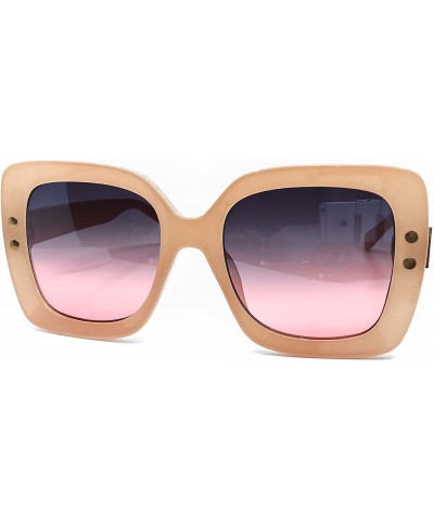 Oversized SA212 Premium Oversize XXL Women Brand Designer Square Bold Style Thick Frame Candy Fashion Sunglasses - CV18GC8QI0...