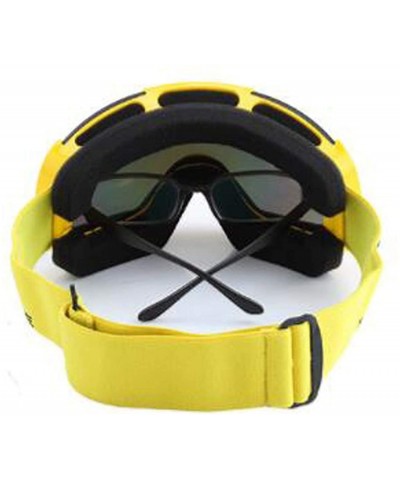 Goggle Snowboarding men's skiing glasses- climbing goggles double anti-fog and windproof mirror snow mirror - D - C818RZKMAAD...