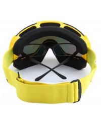 Goggle Snowboarding men's skiing glasses- climbing goggles double anti-fog and windproof mirror snow mirror - D - C818RZKMAAD...