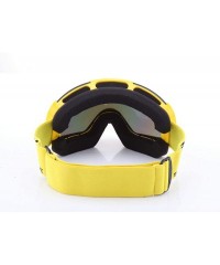 Goggle Snowboarding men's skiing glasses- climbing goggles double anti-fog and windproof mirror snow mirror - D - C818RZKMAAD...