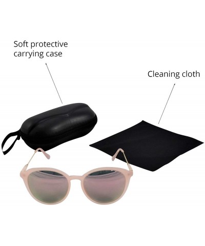 Oversized Sunglasses - 100% UVA & UVB protection - Venice-pink - CQ18RHRD3RA $25.06