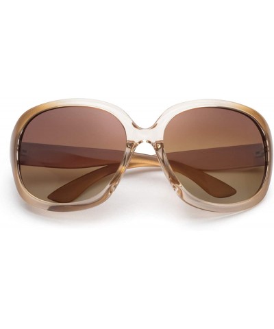 Oversized Oversized Sunglasses for Women - Extra Large Frame Polarized UV400 Lens Classic Fashion Sun Eye Glasses - C7199X0KT...