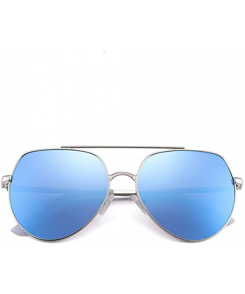 Aviator Unisex Aviator Sunglasses Polarized Sun Glasses For Men or Women - Blue - CK18WTO08TZ $22.06