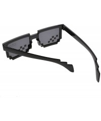 Rectangular Mosaic Glasses Deal With It 8 Bit Pixel MLG Shades Unisex Sunglasses Toy - Style C - C618CLYZ59X $18.68