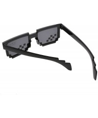 Rectangular Mosaic Glasses Deal With It 8 Bit Pixel MLG Shades Unisex Sunglasses Toy - Style C - C618CLYZ59X $8.85