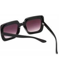 Sport Oversized Sunglasses for Women Square Thick Frame Bling Bling Rhinestone Novelty Shades - CW18GHXZLE7 $14.94