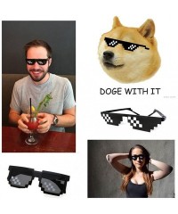 Rectangular Mosaic Glasses Deal With It 8 Bit Pixel MLG Shades Unisex Sunglasses Toy - Style C - C618CLYZ59X $8.85