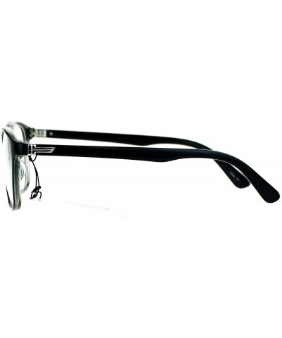 Square Clear Lens Eyeglasses Vintage Retro Metal Bridge Glasses Frame UV 400 - Black Silver - CR189Y3LTNU $8.04