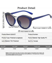 Cat Eye Cat-Eye Shades Classic Polarized Sunglasses Ultra Thin 100% UV Protection 400 for Women & Girls - Blue - C718WIK705M ...