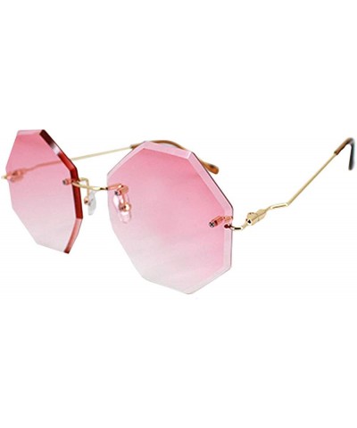 Sport Women Hipster Polygon Sunglasses UV400 Metal Frame Eyewear - nk - CR19C4G9900 $23.62