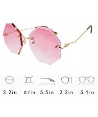 Sport Women Hipster Polygon Sunglasses UV400 Metal Frame Eyewear - nk - CR19C4G9900 $9.58
