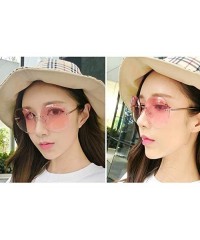 Sport Women Hipster Polygon Sunglasses UV400 Metal Frame Eyewear - nk - CR19C4G9900 $9.58