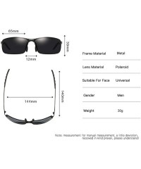 Rimless Polarized Sport Sunglasses for Men Ideal for Driving Fishing Cycling and Running UV Protection - M - CF198O4MMW5 $17.85