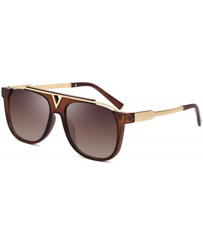 Oversized Retro Pilot Sunglasses For Men and Women Oversized Classic Sunglasses UV400 Protection - 5 - CD190GGLT5H $14.08