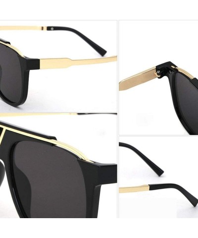 Oversized Retro Pilot Sunglasses For Men and Women Oversized Classic Sunglasses UV400 Protection - 5 - CD190GGLT5H $29.34