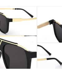 Oversized Retro Pilot Sunglasses For Men and Women Oversized Classic Sunglasses UV400 Protection - 5 - CD190GGLT5H $29.34