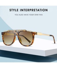 Oversized Retro Pilot Sunglasses For Men and Women Oversized Classic Sunglasses UV400 Protection - 5 - CD190GGLT5H $29.34