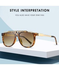 Oversized Retro Pilot Sunglasses For Men and Women Oversized Classic Sunglasses UV400 Protection - 5 - CD190GGLT5H $14.08