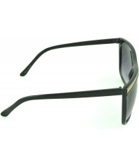 Oversized Unisex Modern Bold Fashion UV Lens Sunglasses in Assorted Colors - Orange Accent - CS129KC0C8F $7.00