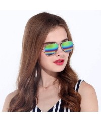 Aviator Corning natural glass lenses metal frame aviator sunglasses for men women - CV184GIAW36 $46.23