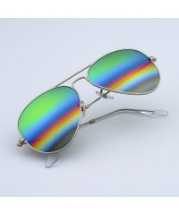 Aviator Corning natural glass lenses metal frame aviator sunglasses for men women - CV184GIAW36 $25.55