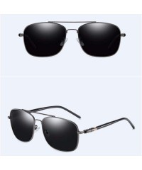 Aviator Sunglasses Men's Polarized Sunglasses Antiglare Night Vision Polarized Driving Sunglasses - D - CV18QQ20KTE $30.42