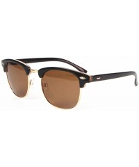 Aviator Sunglasses Women Men Classic Style Polarized Sun glasses - Brown Frame Brown Lens - CF184KQ0QI8 $13.17