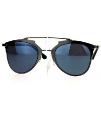 Aviator Fashion Sunglasses Unisex Metal Top Bar Aviators Designer Eyewear - Gunmetal - CT12BDDH4PX $19.35